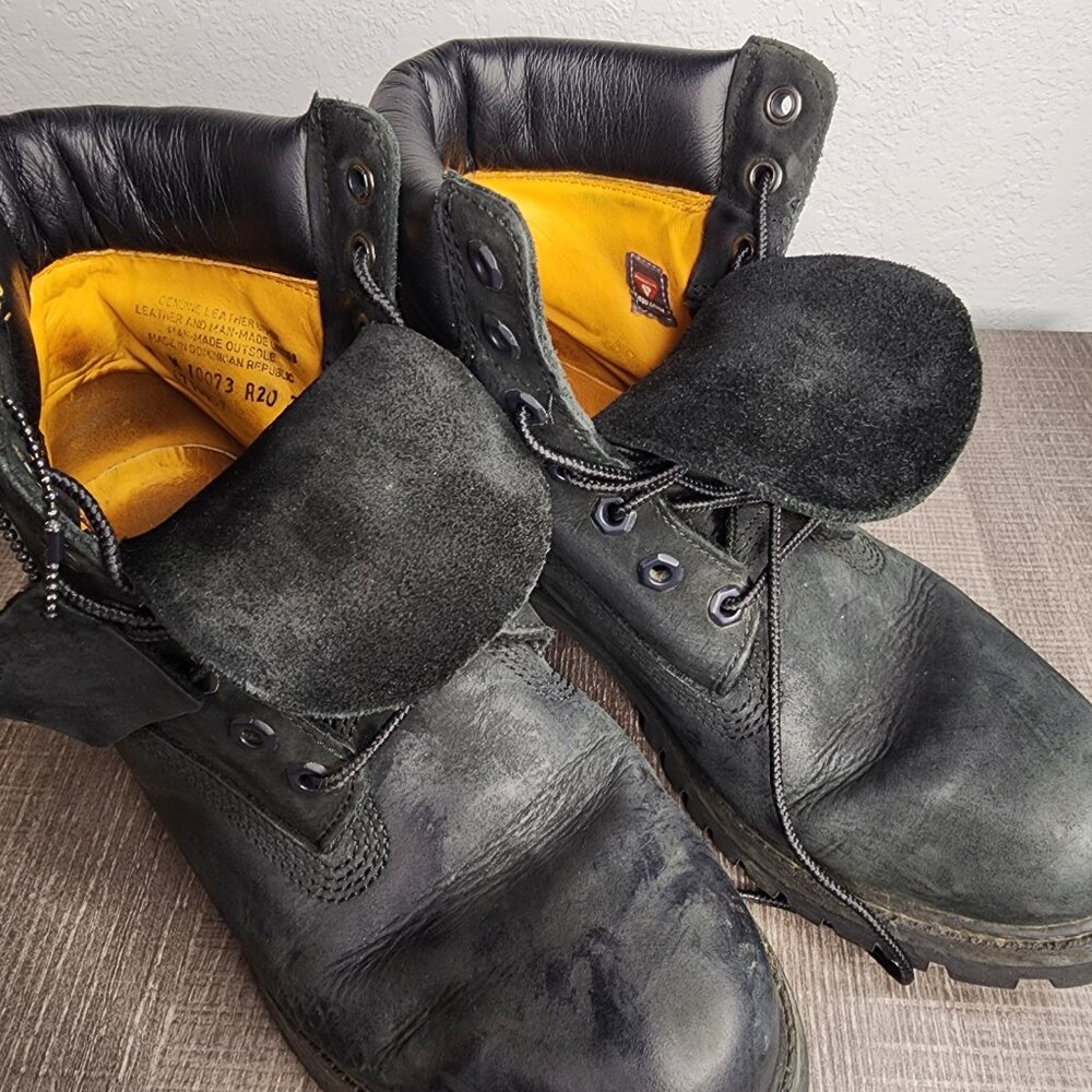 Timberland 6" Premium Waterproof 400g Prima Loft insulation Leather Men 8M Black - Picture 11 of 16